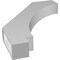 Ekena Millwork 3 1/2-in. W x 22-in. D x 30-in. H Imperial Architectural Grade PVC Knee Brace BRCP035X22X30IMP - alternate 2